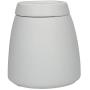 La Cafetière Barcelona Ceramic Sugar/Coffee/Tea Canister with Lid, 12.7 x 12.7 x 13.6 cm (5" x 5" x 5.5") - White