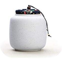 Portable Tea Cans Porcelain Tank With Seal Lid Teaware Storage Jars,F
