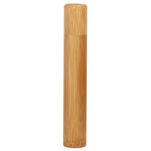 1Pc Round Shape Portable Handmade Natural Bamboo Tea Jar Storage Holder Container Box Home Use (2.515.5)