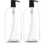 BAR5F Empty Shampoo Bottles with Pumps, 32oz/1Liter/Large, BPA-FREE, Lightweight(Medium Density PETE1 Plastic) Pack of 2 BAR5F Empty Shampoo Bottles with Pumps, 32oz/1Liter/Large, BPA-FREE, Lightweight(Medium Density PETE1 Plastic) Pack of 2
