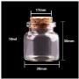 24pcs 10ml 15ml 20ml 25ml 30ml Cute Clear Glass Bottles With Cork Stopper Empty Spice Bottles Jars DIY Crafts Vials,10ml