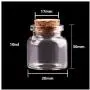 24 Stück 10 ml 15 ml 20 ml 25 ml 30 ml Niedrige Glaskaraffen mit Korkstopfen, leere Gewürzkaraffen, Glasbehälter für DIY-Basteln und Glasflaschen