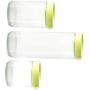 TOPBATHY Food Storage Containers with Lids Transparent Empty Glass Jars for Tea Coffee Spice Candy