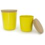 Biobu [by Ekobo] Storage Box, Lemon, 14,5 x 14,5 x 16,4 cm