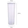 3 Pcs Spaghetti Container Storage,Pasta Canister Cereal Noodle Rice Container,Transparent sealed plastic can (Light blue cover)