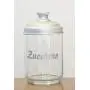 Italo Ottinetti Glasbehälter mit Matt Aluminium Deckel 1 Liter Zucchero, Metallic, eine Größe