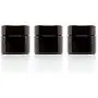 Infinity Glasbehälter 50 ml (1,7 fl oz) Reisegröße Schwarz mit Schraubverschluss 3er-Pack