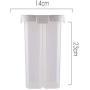 Storage Tank Creative Four-grid Kitchen Grain Food Storage Bottle Simple Large-capacity Plastic Sealed Tank Sealed Can Candy Jar Creative Candy Storage Cans With Lid Storage Tank Ornaments