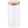 Yl Ly Bamboo Cover Transparent Glass Sealed Cans Kitchen Glass Bottle Household Food Candy Multi-Grain Jar Glass Jar 85150Mm_650Ml Yl Ly Bamboo Cover Transparent Glass Sealed Cans Kitchen Glass Bottle Household Food Candy Multi-Grain Jar Glass Jar 85150Mm_650Ml
