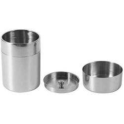 Liukouu Stainless Steel Tea Tins Canister Home Kitchen Canisters for Tea Coffee Sugar Storage(S)