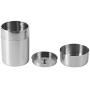 Tea Storage Containers,Stainless Steel Mini Tea Tins Box Coffee Sugar Food Dry Storage Canisters with Tight-fitting Sliding Lid for Fishing, Camping, Adventure,Household(S)