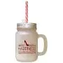 Maroon Happiness Is Closet Full Of Shoes Frosted Glass Mason Jar With Straw