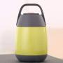 Vacuum Insulated Food Flask, Wide Mouth Soup Thermos Travel Thermos Hot Food Flask Lunch Vacuum Storage Warm Soup Heat Kitchen Thermos Leak Proof Design Lunch Box for School Office Outdoors [Yellow]