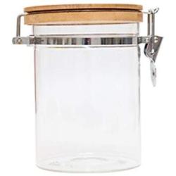 Household Glass Storage Tank Sealed Clip Cover Transparent Storage Jar Food Storage Bottle,550Ml