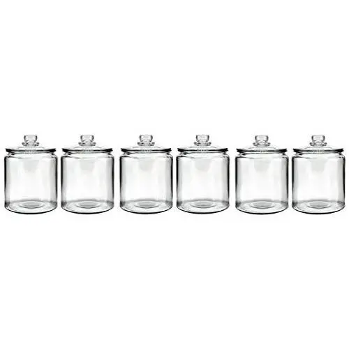 Anchor Hocking Heritage Hill Glass 0.5 Gallon Storage Jar (Pack of 6) Anchor Hocking Heritage Hill Glass 0.5 Gallon Storage Jar (Pack of 6)