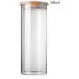 Tklets78 Kitchen Storage & Organization Safe Clear Borosilicate Glass Jar with Lid, Canister for Food 16.9 fl oz (500 ml)
