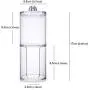 Creative Clear Acrylic Storage Jar Holder Transparent Cotton Swabs Stick Cosmetic Makeup Cotton Pad Jar Makeup Organizer Case,Clear