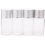 12pcs Sliver +Gold Color 10ml 10G Clear Glass Sampling Sample Bottles Vials Jars Containers Tube For Cosmetics Perfume Travel Essential Oils Powders Creams Ointments Grease Liquid Water Storage