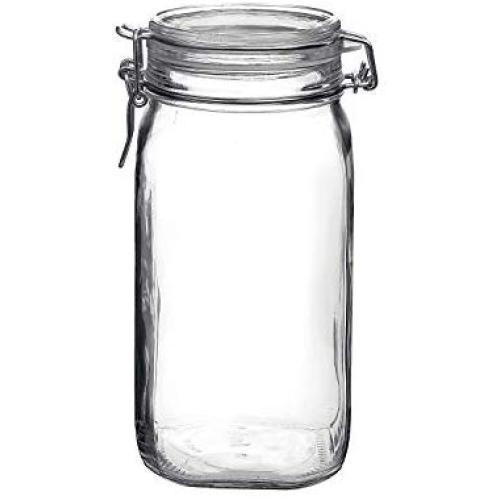 Bormioli Rocco Fido Clear Jar, 50.75 Oz, 50.75 Ounce,