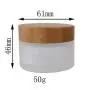1Pc 50ml 50g (1.7oz) Bamboo Lid Frosted Glass Face Cream Bottle Empty Jars Make-Up Cosmetic Comtainer For Makeup Lotion Salve Ointment Toiletries 1Pc 50ml 50g (1.7oz) Bamboo Lid Frosted Glass Face Cream Bottle Empty Jars Make-Up Cosmetic Comtainer For Makeup Lotion Salve Ointment Toiletries