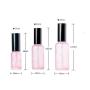 1PCS 50ml Pink Empty Refillable Glass Pump Bottle With Black Pump Cover Cosmetic Makeup Eye Cream Lotion Emulsion Toiletries Liquid Storage Containers Cosmetic Travel Packing Bottle