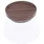 dailymall Food Storage Jar Canister With Walnut Wooden Lid For Tea Coffee Spice - 500ML