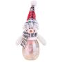 LIOOBO Christmas Candy Jar Snowman Santa Clear Plastic Candy Jar Gift Bottle Holder Decorative Candy Box for Christmas Party Favor