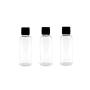 12Pcs Reusable Empty Plastic Face Cream Cosmetic Emulsion Hand Lotion Bottles Container Vial Pot Jar Case with Black Flip Lid (30ML/1OZ)