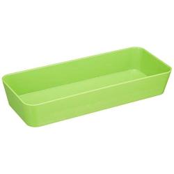 WENKO 20328100 Oddments Box Candy Green Narrow Plastic 24 x 4 x 10 cm