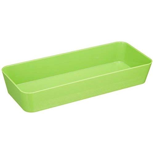 WENKO 20328100 Oddments Box Candy Green Narrow Plastic 24 x 4 x 10 cm
