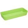 WENKO 20328100 Oddments Box Candy Green Narrow Plastic 24 x 4 x 10 cm