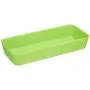 WENKO 20328100 Oddments Box Candy Green Narrow Plastic 24 x 4 x 10 cm
