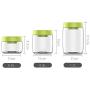 Nesee Vacuum Plastic Food Storage Jar Bags,Vacuum Sealed Canister Cans Dry Dried Food Storage Container Box,Airtight Lid Food Storage Tanks