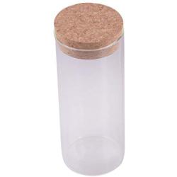 Glass Kitchen Canister Snack Sugar Tea Storage Jar Bottle Transparent with Cork