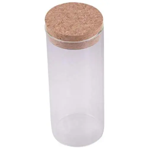 Glass Kitchen Canister Snack Sugar Tea Storage Jar Bottle Transparent with Cork Glass Kitchen Canister Snack Sugar Tea Storage Jar Bottle Transparent with Cork