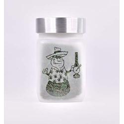 Frosty Limited Edition Stash Jar - Cannabis Christmas 2019 - Snowman Design Weed Gifts & Stoner Stocking Stuffers - Christmas Gifts for Stoners - Ganja Gift