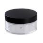 3PCS 50G 50ml 1.7OZ Plastic Empty Powder Puff Case Face Powder Blusher Makeup Cosmetic Jars Containers With Sifter and Black Lid