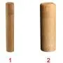 Holz Teekanne Handgemachter Behälter für Würfeltee Dose und Aufbewahrungsbox Tragbar mit Deckel Natur (2,5x15,5cm)