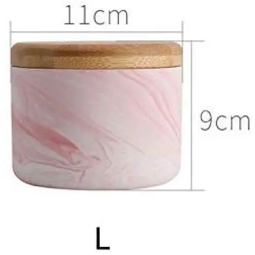 Chic Marble Pattern With Wood Cover Superior Minimalist Elegant Luxury Salt Sugar Storage Jar Home Organizer And For Cigarette,L Pink Chic Marble Pattern With Wood Cover Superior Minimalist Elegant Luxury Salt Sugar Storage Jar Home Organizer And For Cigarette,L Pink