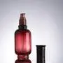XINGZI 2 PCS 50ML(1.7 OZ) Upscale Empty URefillable Wine Red Glass Pump Press Lotion Bottle Cosmetic Make Up Oil Cream Emulsion Jar Bottle Storage Containers