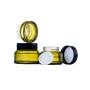 1pcs 15g/30g/50g Empty Amber Green Glass Refillable Bottles Makeup Jar Pot Travel Face Cream Lotion Vials Cosmetic Containers (Color : Brown, Size : 30g)