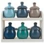 Villa dEste Home Tivoli Jars with Stand, Ceramic, Multicoloured, One Size