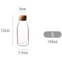 Glass Jars Transparent Storage Can Cork Stopper Bottle Small Glass Bottle Containers Sealed Tea Coffee Storage Tank S