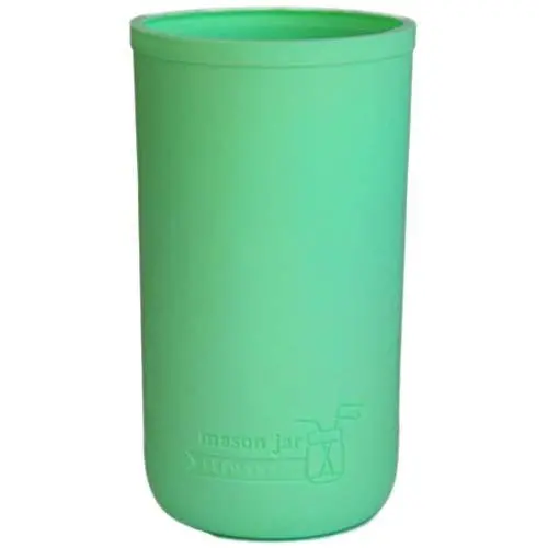 Manchette en silicone MJL pour bocaux Mason de 330 ml (Vert menthe) Manchette en silicone MJL pour bocaux Mason de 330 ml (Vert menthe)
