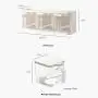 Spice Rack Seasoning Storage Boxes for Spice Bottle Spice Jar With Handle Spoon Kitchen Storage Container Salt Sugar Box,White Spice Rack Seasoning Storage Boxes for Spice Bottle Spice Jar With Handle Spoon Kitchen Storage Container Salt Sugar Box,White