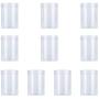 UPKOCH 10pcs 500ml Clear Plastic Containers Transparent Storage Container with Lids for Cookies Tea