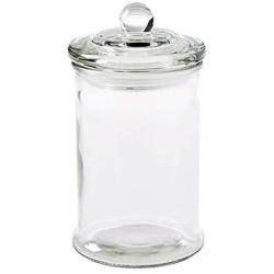 Kitchen Food Storage Jar Airtight Food Storage Kitchen Glass Jar Moisture-Proof Home Multi-Purpose Jam Bottle Cruet Transparent Glass Sealed Canister (Color : 370ml)