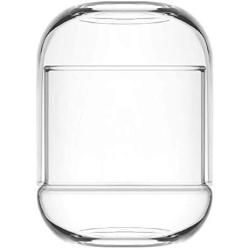 Sugar Bowl Clear Glass Candy Box with Lid Elegant Cookie Jar Covered Storage Dish volume 12.75 oz height 4.64 inches Dishwasher Safe Made in Turkey (Duos1)