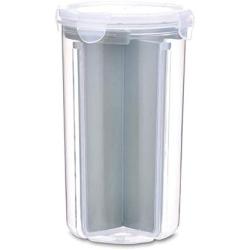 Trkee Home Kitchen Storage Jar Sealed Anti-Moisture Sorting Grids Beans