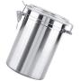 BESTONZON 1062ML Stainless Steel Sealed Cans Coffee Beans Storage Tank Snacks Container Home Kitchen Tool (10x17cm)